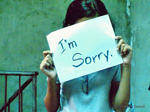 photo symbolizing to not apologize for silly things