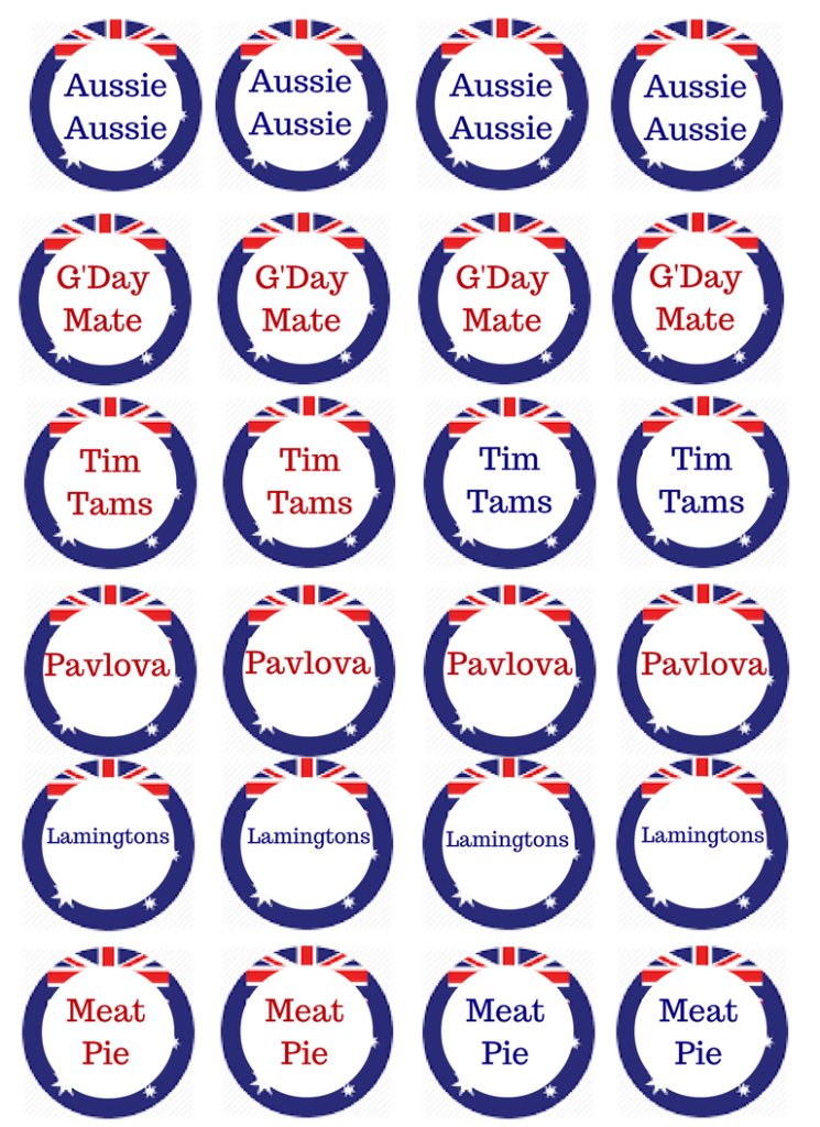 Australia Day Printable Decorations – Sarah Bedrick